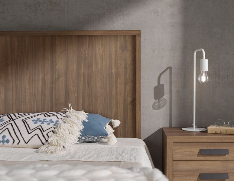 cabecero madera kubik|cabecero madera
